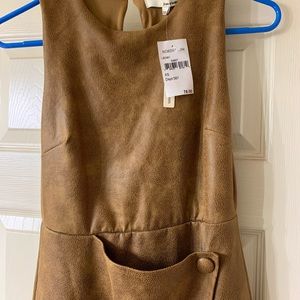 June and Hudson faux leather bodycon dress